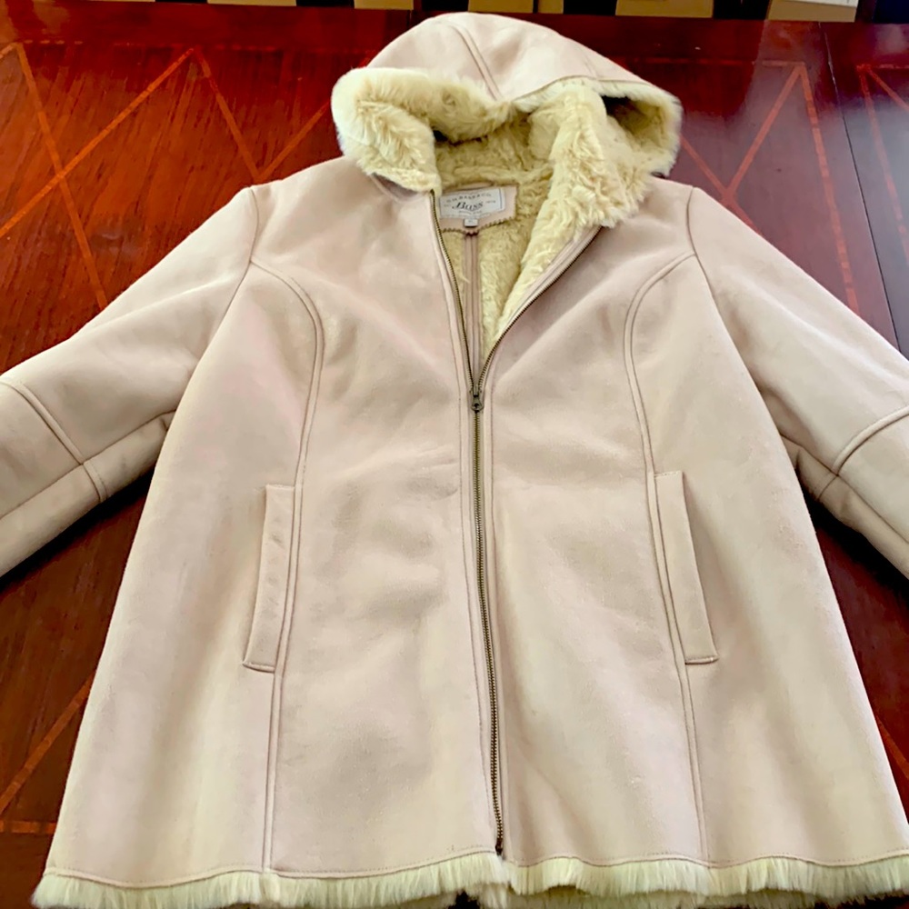 Suede Faux Fur Coat
